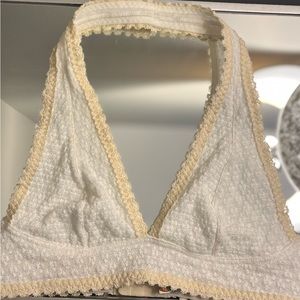 Free people lace halter bra